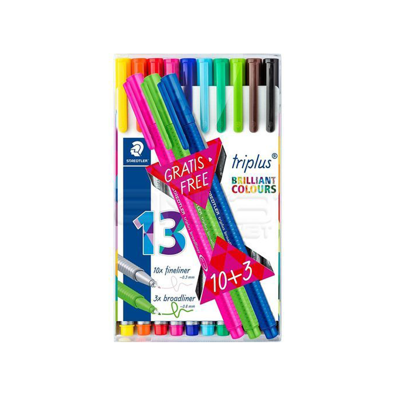 Pochette de 20 stylos feutre Staedtler Triplus pour coloriage en