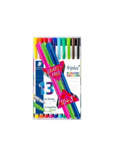 POCHETTE DE 10 STYLOS TRIPLUS FINLINER STAEDTLER - 1