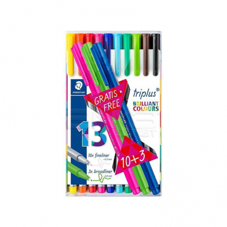 POCHETTE DE 10 STYLOS TRIPLUS FINLINER STAEDTLER - 1