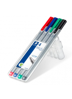 POCHETTE DE 4 STYLOS TRIPLUS FINLINER STAEDTLER - 1