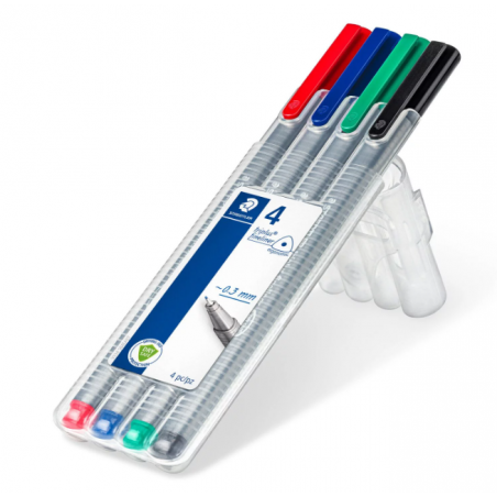 POCHETTE DE 4 STYLOS TRIPLUS FINLINER STAEDTLER - 1