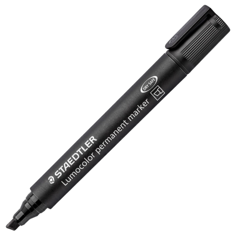 MARQUEUR PERMANENT LUMOCOLOR STAEDTLER NOIR - 1