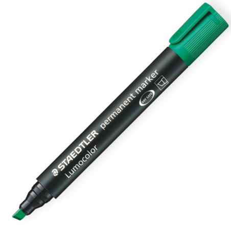 MARQUEUR PERMANENT LUMOCOLOR STAEDTLER VERT - 1