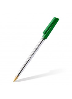 PAQUET DE 10 STYLOS A BILLE REF 430 STAEDTLER VERT - 2