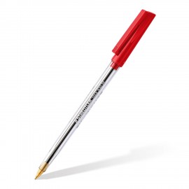 PAQUET DE 10 STYLOS A BILLE REF 430 STAEDTLER ROUGE - 2