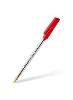 PAQUET DE 10 STYLOS A BILLE REF 430 STAEDTLER ROUGE - 2