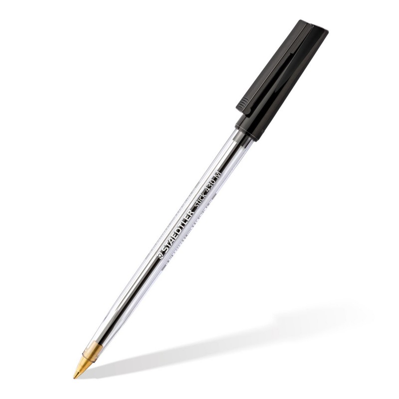 PAQUET DE 10 STYLOS A BILLE REF 430 STAEDTLER NOIR - 2