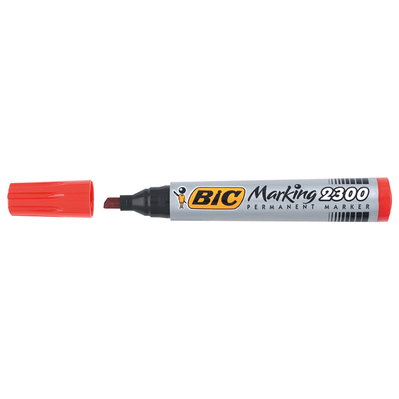 MARQUEUR PERMANENT ROUGE BIC - 1