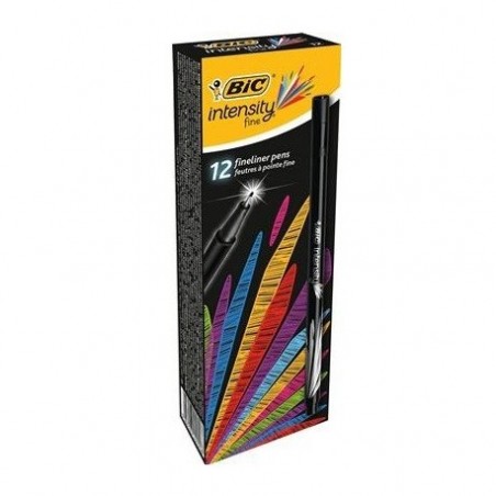 STYLO FEUTRE FINELINER INTENSITY BIC NOIR - 1