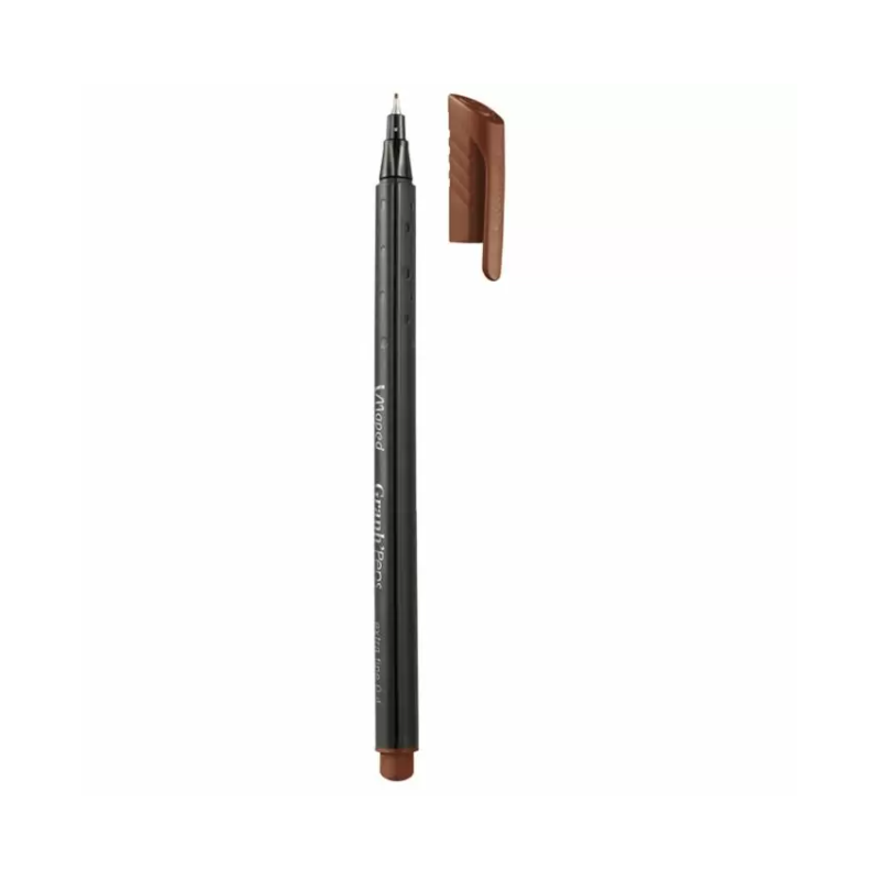 STYLO FEUTRE FINE GRAPH'PEPS MARRON MAPED - 1