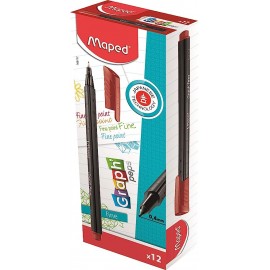 STYLO FEUTRE FINE GRAPH'PEPS ROUGE KISS MAPED - 2