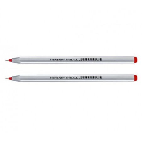 STYLO A BILLE PENSAN TRIBALL ROUGE - 1