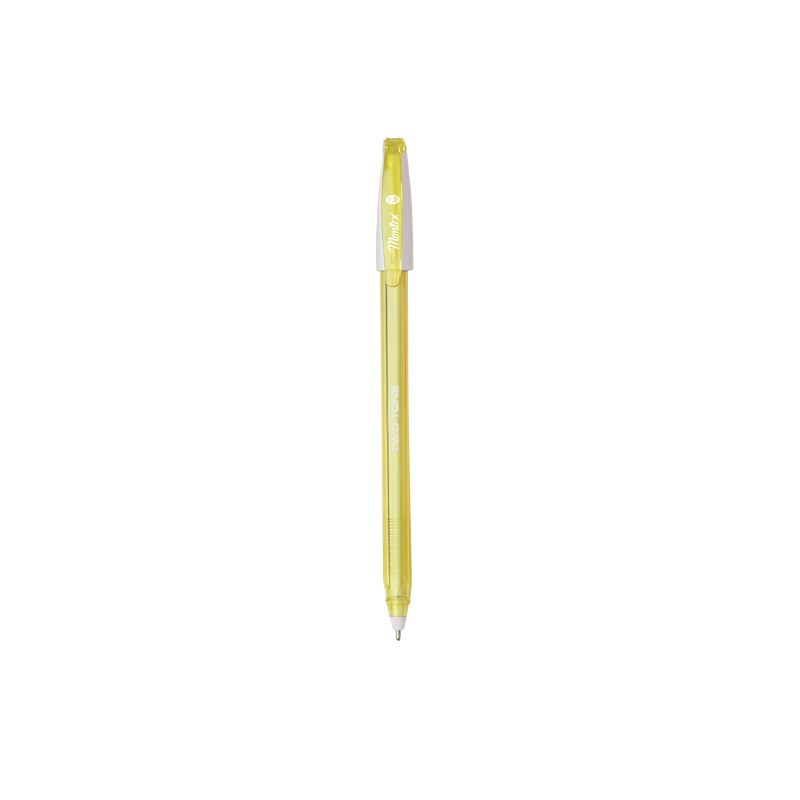 STYLO A BILLE TWO TONE 1.0 MONTEX JAUNE - 1