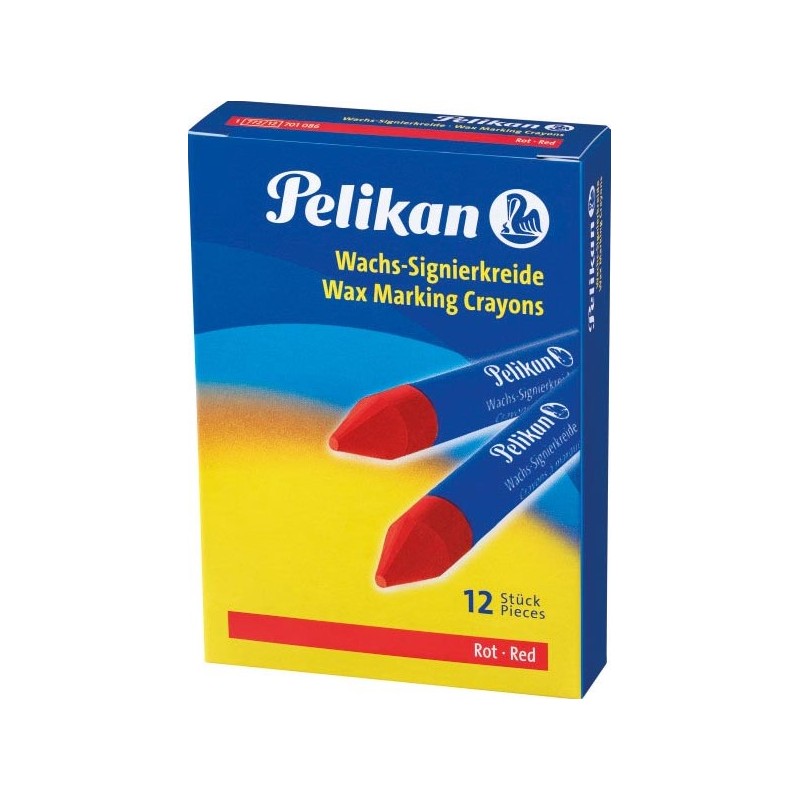 CRAYON A MARQUER EN CIRE PELIKAN ROUGE - 1 CRAYON A MARQUER EN CIRE PELIKAN ROUGE - 1