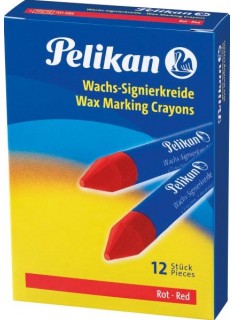 CRAYON A MARQUER EN CIRE PELIKAN ROUGE - 1