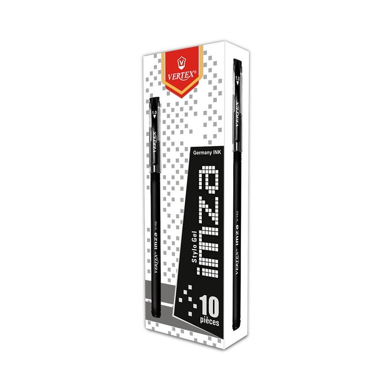 STYLO GEL IMZA VERTEX NOIR - 1