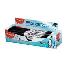 MARQUEUR ARDOISE MARKER'PEPS MAPED NOIR - 3