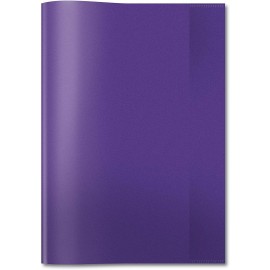 LOT DE 20 PROTÈGE-CAHIERS GRAND MODÈLE CRISTAL VIOLET OFFICE PLAST - 1