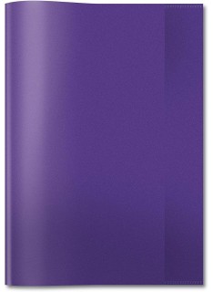 LOT DE 20 PROTÈGE-CAHIERS GRAND MODÈLE CRISTAL VIOLET OFFICE PLAST - 1