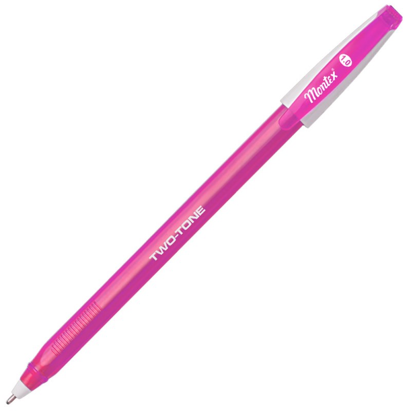 STYLO A BILLE TWO TONE 1.0 MONTEX ROSE - 1