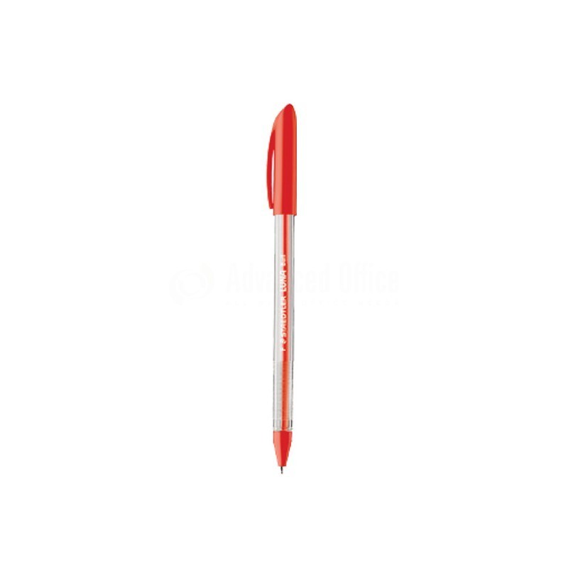 STYLO A BILLE LUNA STAEDTLER ROUGE PAQUET DE 10 - 1