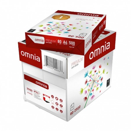 RAME PAPIER A4 EXTRA BLANC OMNIA - 80G - 1