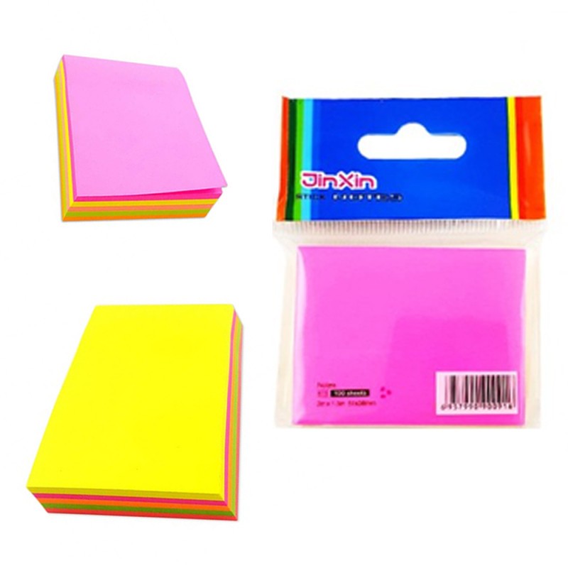 STICK NOTE 100PAGES (51*38MM) DE 5 COULEUR FLUO - 1