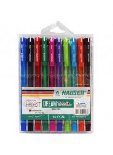 POCHETTE DE 10 STYLO DREAM TRENDZ PVC HAUSTER - 1