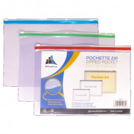POCHETTE A ZIP A4 COLORPROTECT OFFICEPLAST - 1