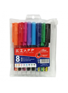 STYLO A ENCRE POINTE METAL ZAPP POCHETTE DE 8 - 1