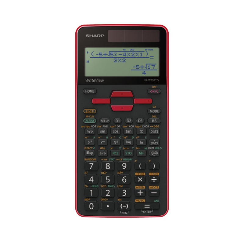 CALCULATRICE SCIENTIFIQUE SHARP EL-W531TG-RD - 1 CALCULATRICE SCIENTIFIQUE SHARP EL-W531TG-RD - 1