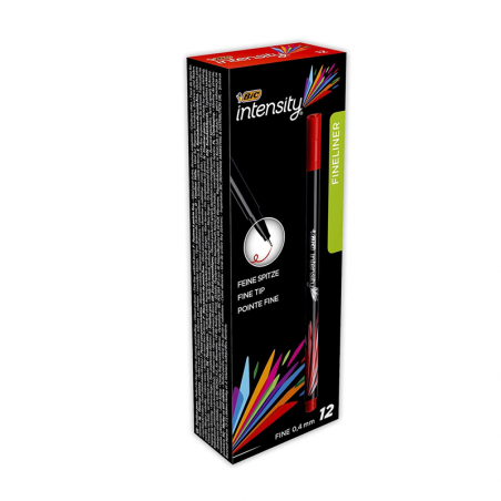 STYLO FEUTRE FINELINER INTENSITY BIC ROUGE - 1