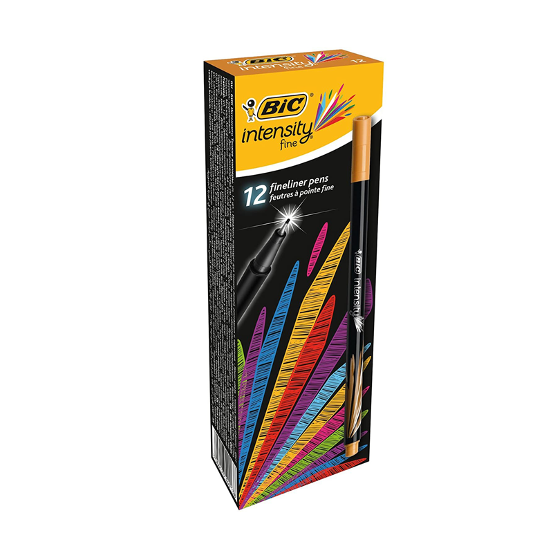 STYLO FEUTRE FINELINER INTENSITY BIC MARRON - 1