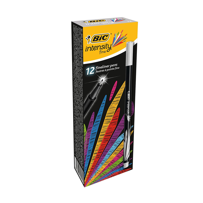 STYLO FEUTRE FINELINER INTENSITY BIC GRIS - 1