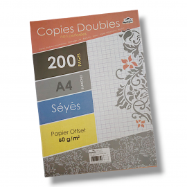 DOUBLE FEUILLE 200PAGES GRAND MODELE SEYES ALADIN - 1