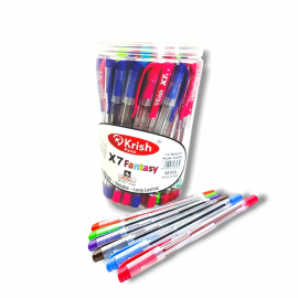 POT DE 50 STYLOS A BILLE X7 FANTASY KRISH - 1