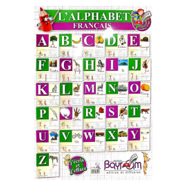 POSTER DE L'ALPHABET FRANCAIS POUR ENFANTS - 1