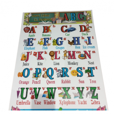 POSTER DE L'ALPHABET ANGLAIS POUR ENFANTS - 1