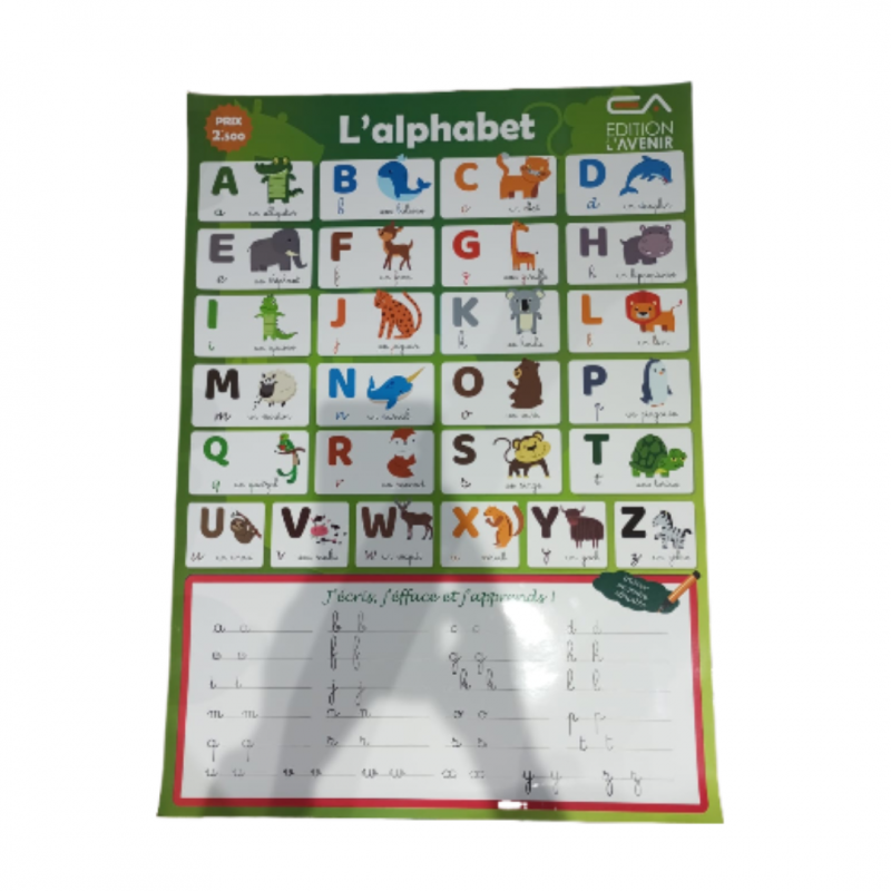 POSTER DE L'ALPHABET FRANCAIS POUR ENFANTS - 1