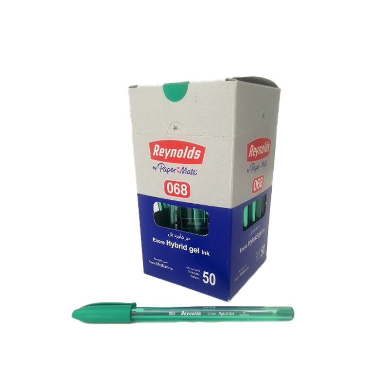 STYLO A BILLE H-GEL VERT REYNOLDS - 1