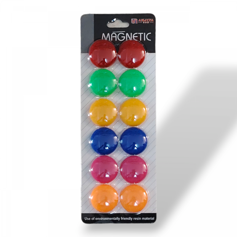 AIMANT LOT DE 12 - DIAMÈTRE 30MM - 2 AIMANT LOT DE 12 - DIAMÈTRE 30MM - 2