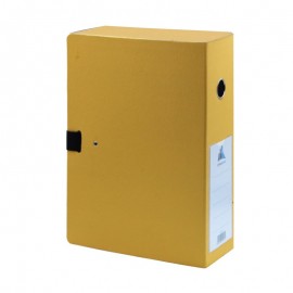 BOITE ARCHIVE 10CM COULEUR JAUNE OFFICEPLAST - 1