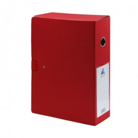 BOITE ARCHIVE 10CM COULEUR ROUGE OFFICEPLAST - 1