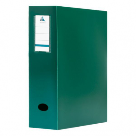 BOITE ARCHIVE PLASTIQUE 6CM COULEUR VERT OFFICEPLAST - 1