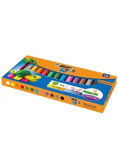 PATE A MODELER BOX DE 12  BIC PLASTELINA KIDS - 1