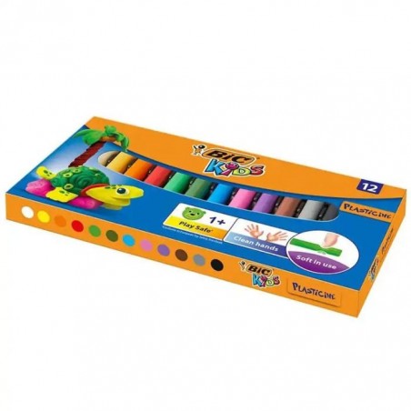 PATE A MODELER BOX DE 12  BIC PLASTELINA KIDS - 1