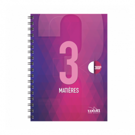 CAHIER INTÉGRAL 3 MATIÈRES 300P PETIT MODELE 80G YAMAMA - 1