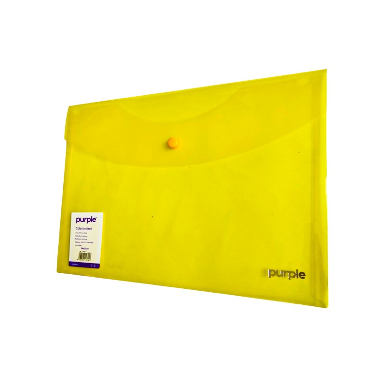 CHEMISE A BOUTON 24X32CM PURPLE JAUNE - 1