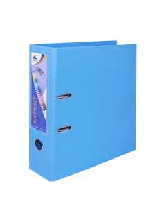 CLASSEUR A LEVIER EXPERT DOS 80MM AVEC RENFORT METALLIQUE - A4 - BLEU PASTEL - 1