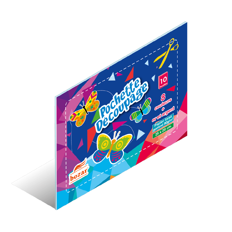 POCHETTE DECOUPAGE AUTOCOLLANT GRAND MODELE - 1